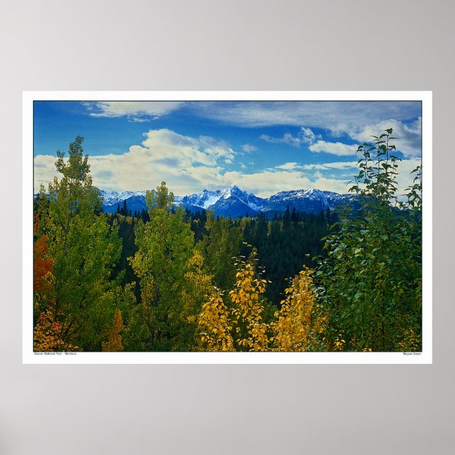 Autumn Vista - Glacier National Park - Montana Poster (Front)