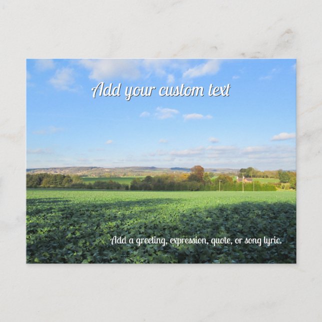 Autumn Walk in the Countryside - Personalized Postcard (Front)