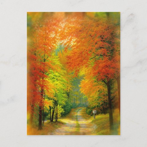 Autumn Walk Postcard