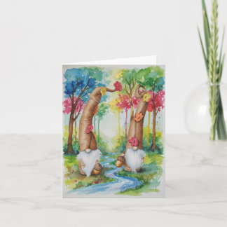 Autumn walk thank you card