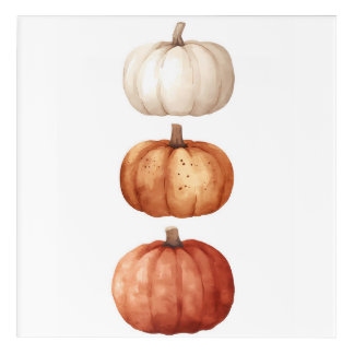 Autumn Wall Art, Pumpkin Fall Decor