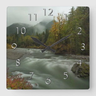 Autumn wall clock