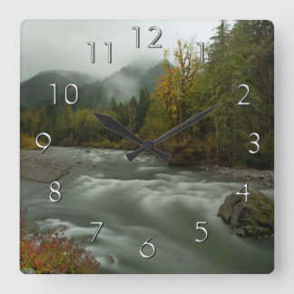 Autumn wall clock