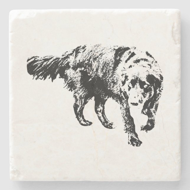 Autumn Watch, Quiet Strength Stone Coaster (Front)