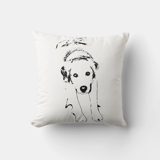 Autumn Watchful Companion Throw Pillow (Front)