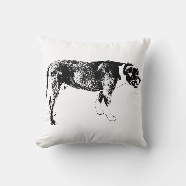 Autumn Watchful Presence Throw Pillow (Front)