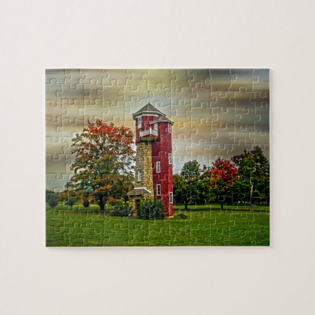 Autumn Water Tower Jigsaw Puzzle (Horizontal)