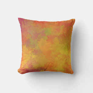 Autumn Watercolor – Cozy Fall Artistic Vibes Throw Pillow