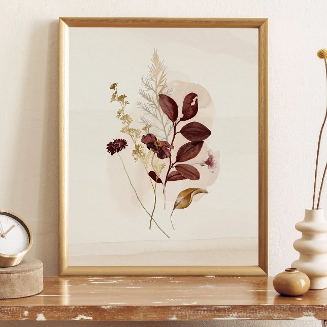Autumn Watercolor Floral Poster (Creator Uploaded)