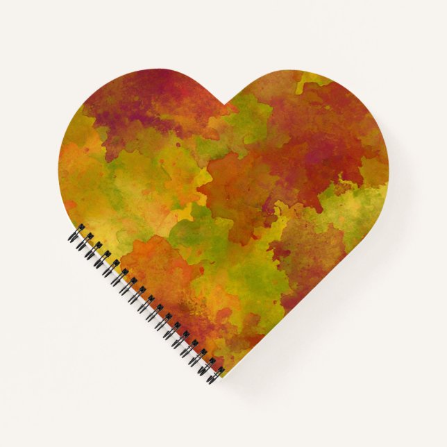 Autumn Watercolor Journal – Fall Colors Background (Front)