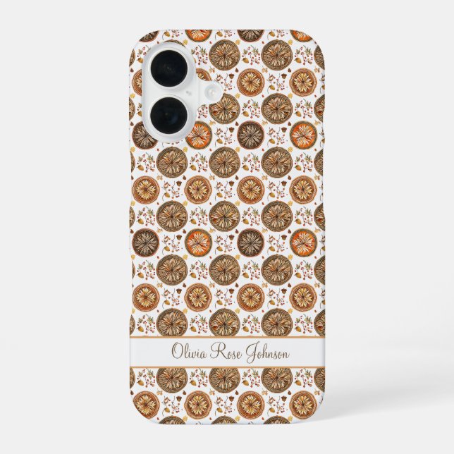 Autumn Watercolor Pattern Iphone Case (Back)