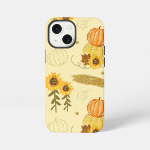 Autumn Watercolor Pumpkins and Sunflowers OtterBox iPhone 13 Mini Case