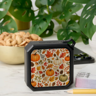 Autumn Watercolor Pumpkins, Fall Leaves & Woodland Bluetooth Speaker