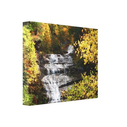 Autumn Waterfall Canvas Print