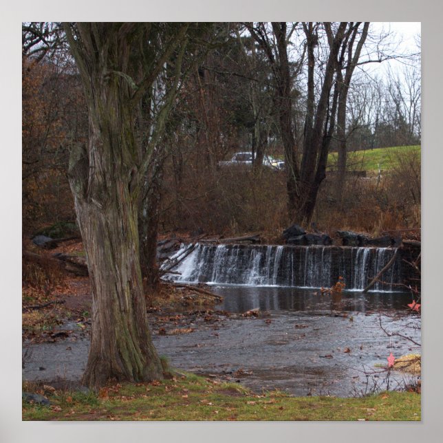 Autumn Waterfall Poster (Front)