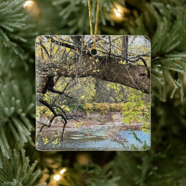 Autumn Waterscape Ornament (Tree)