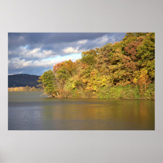 Autumn Waterscape Poster