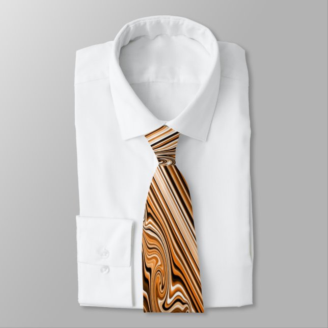 Autumn Waves Neck Tie (Tied)