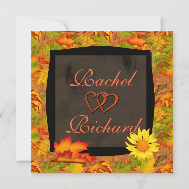 Autumn Wedding INVITATIONS (Front)