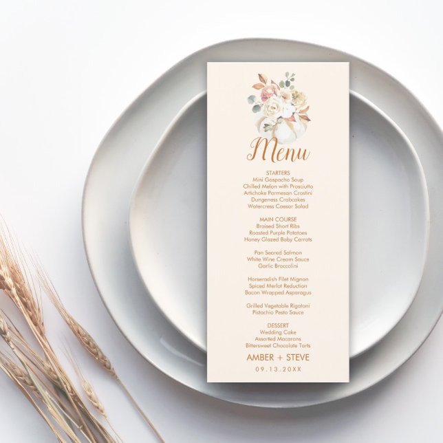 Autumn Wedding Menu (Creator Uploaded)