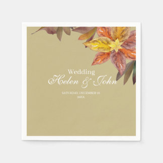 Autumn Wedding Napkins