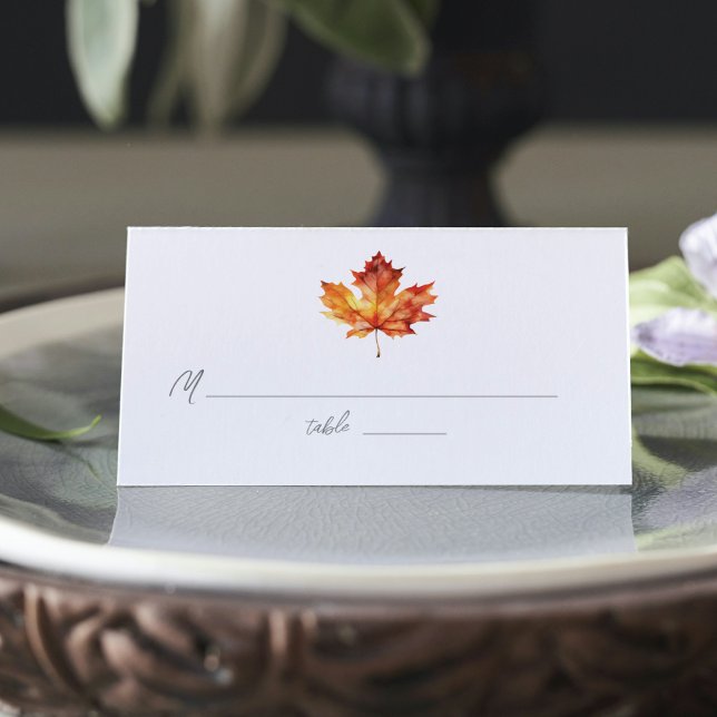 Autumn Wedding  Place Card (Creator Uploaded)