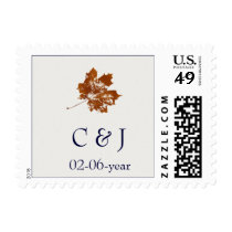 autumn wedding Postage