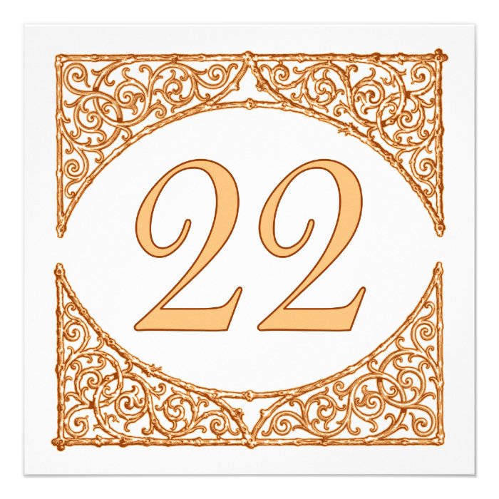 Autumn Wedding Rustic Wood Screen Table Number 22 Announcement