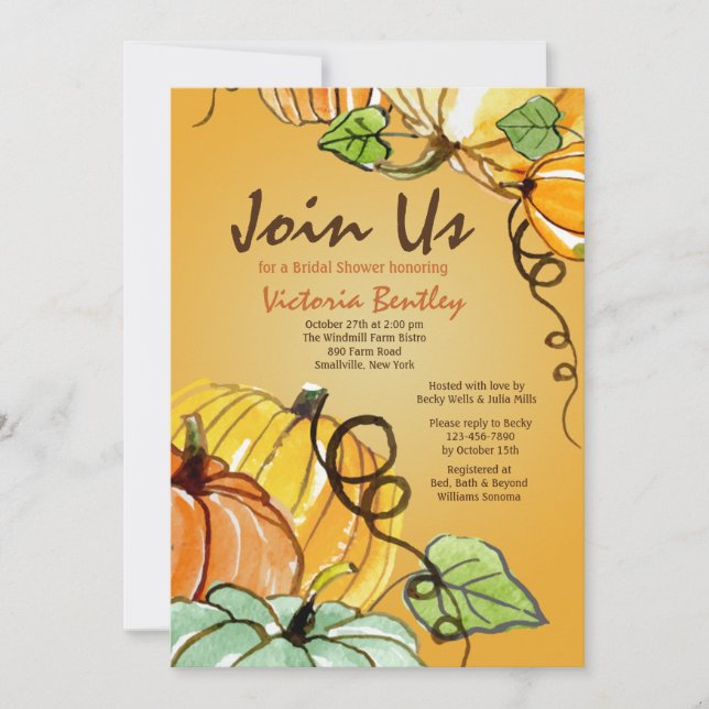 Autumn Welcome Invitation (Front)