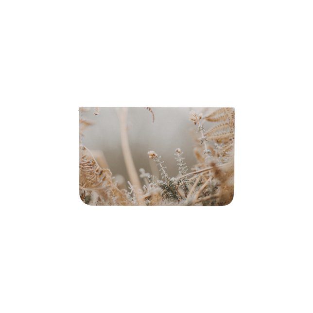 Autumn Wheat Nature Tone Card Holder (Front Horizontal)