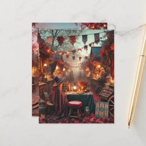 Autumn Whimsigoth Magical Market Scrapbook Paper