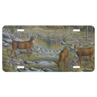Autumn Whitetails 2 License Plate