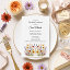 Autumn Wildflower Floral Botanical Birthday Lunch 