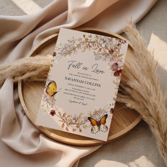 Autumn Wildflower Watercolor Invitation (Creator Uploaded)