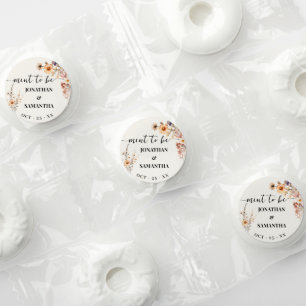 Autumn Wildflowers Boho Wedding Shower Mint to be Life Saver® Mints