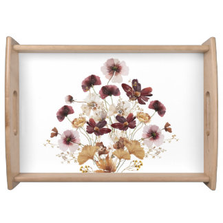 Autumn Wildflowers Design Serving Tray