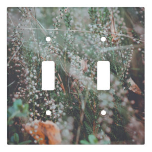 Autumn wildflowers light switch cover