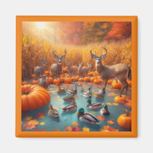 Autumn Wildlife Magnet