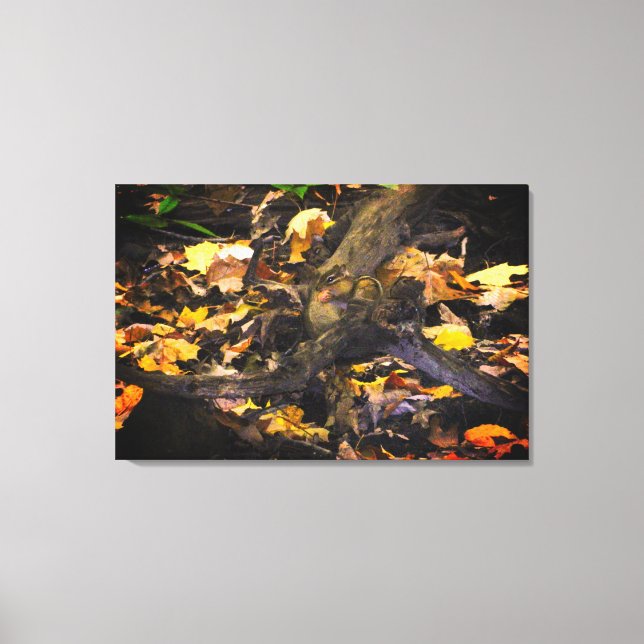 Autumn Wildlife Portrait Canvas Print (Front)