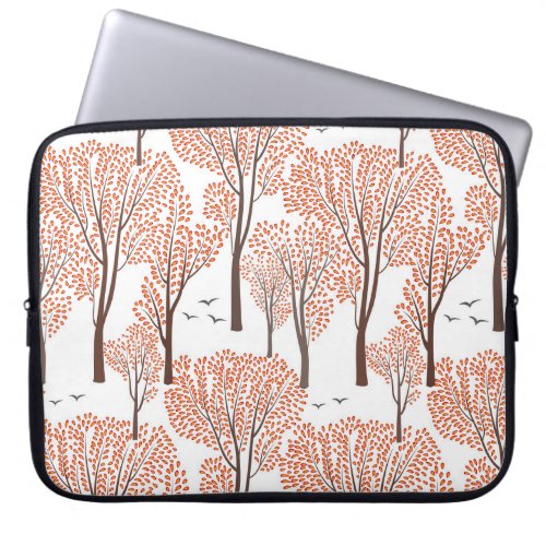 Autumn Wildlife Trees Birds Pattern Laptop Sleeve