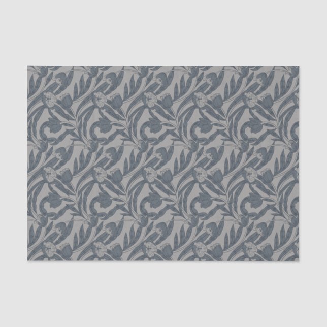 Autumn William Morris Style Pattern Tissue Paper (Front)