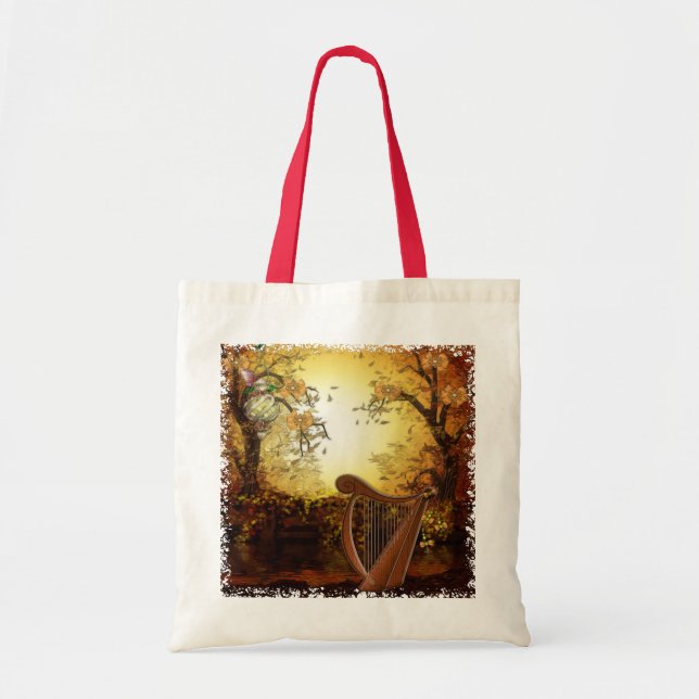 Autumn Wind Whimsical Fantasy Tote Bag (Front)