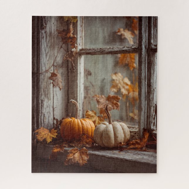 Autumn Window Puzzle (Vertical)