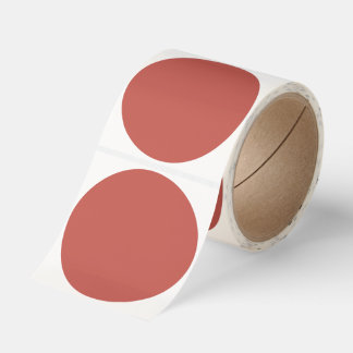 Autumn Winter Color Burnt Sienna Classic Round Sticker