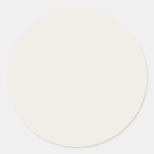 Autumn Winter Color Coconut Milk Classic Round Sticker