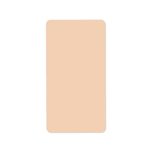Autumn Winter Color Tender Peach Label (Front)