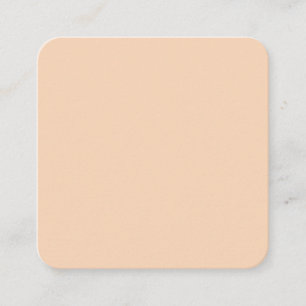 Autumn Winter Color Tender Peach Square Business Card