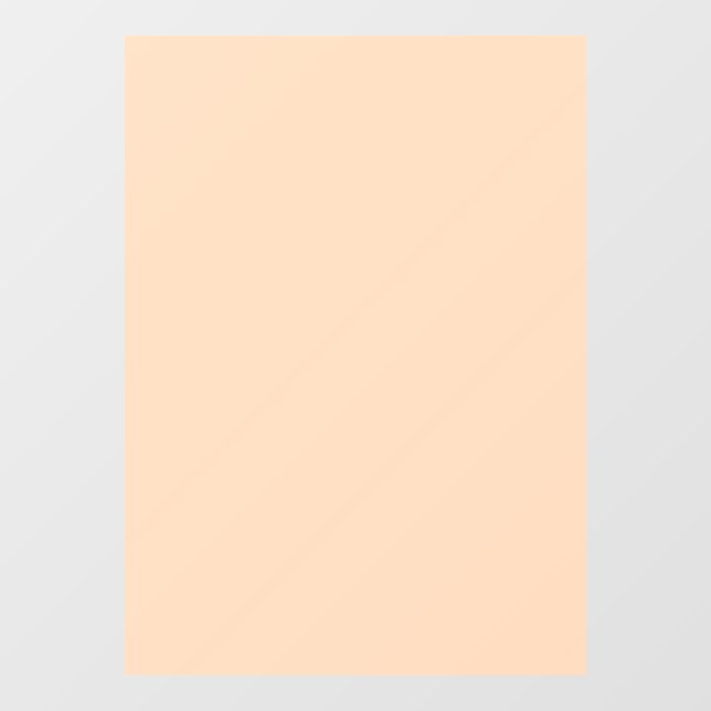 Autumn Winter Color Tender Peach Window Cling (Sheet)