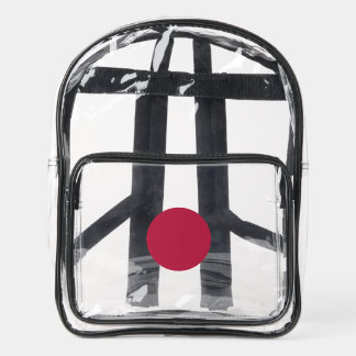 Autumn Winter Color Viva Magenta Clear Backpack
