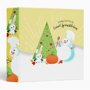 Autumn winter mix holiday recipe binder